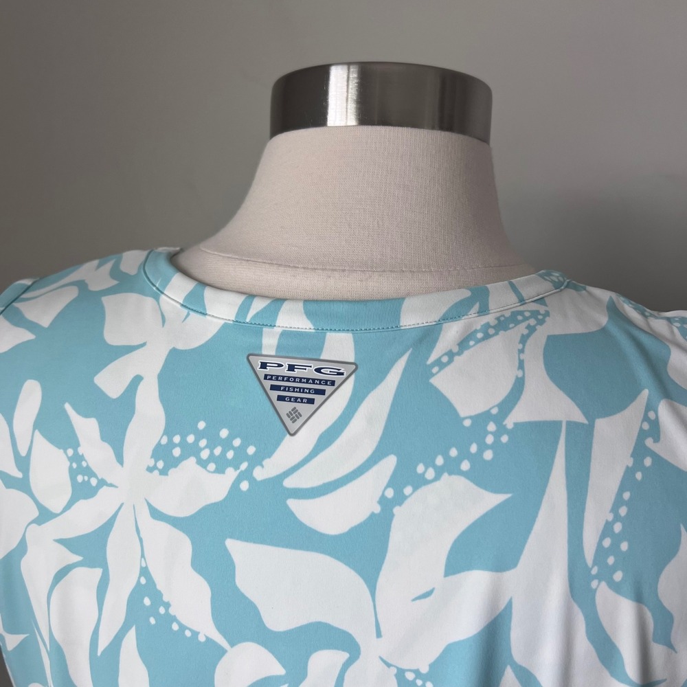 Columbia PFG Freezer Tank Dress Floral Sleeveless Pockets Womens XXL FL9895 - Picture 10 of 11
